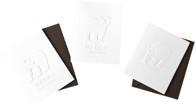 디비디디자인 크리스마스 카드 세트 3종 x 5p, Polar Bear, 5개