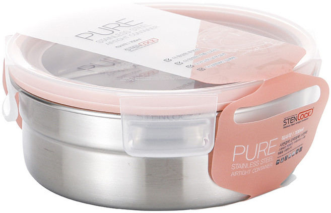 스텐락 퓨어 밀폐용기 원형 5호, 1개, 700ml
