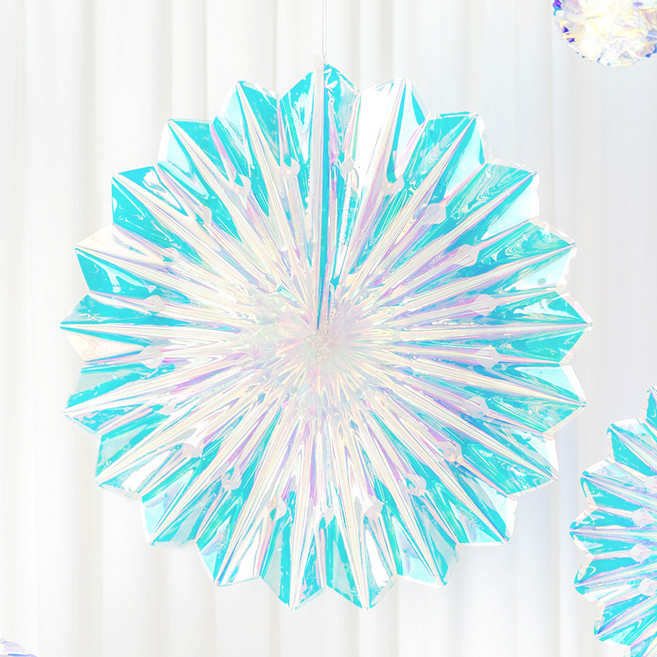 파티팡 팬 홀로그램 행잉데코, 혼합색상