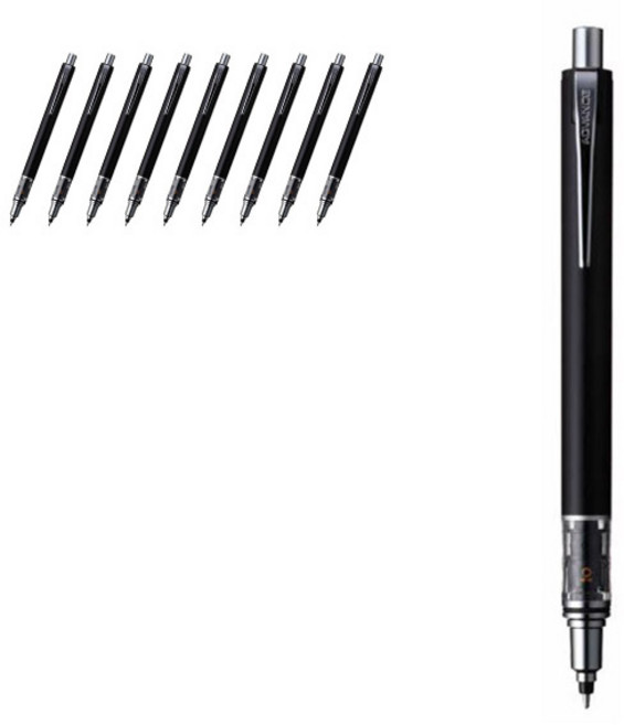 Uni 三菱鉛筆 KURU TOGA Advance 自動鉛筆 Black24 M5-559, 0.5mm, 10個