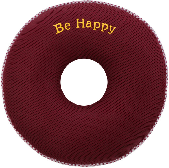 이솔홈 에어메쉬 기능성 원형 도넛방석, 와인, 1개