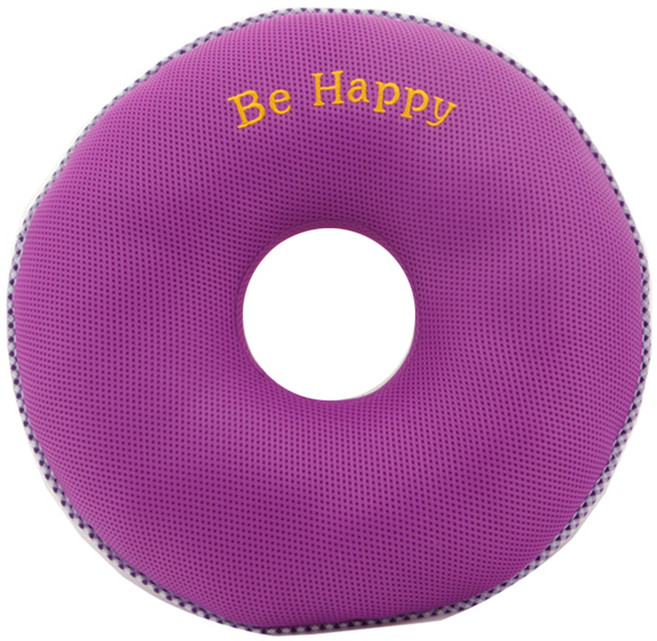 이솔홈 에어메쉬 기능성 원형 도넛방석, 보라, 1개