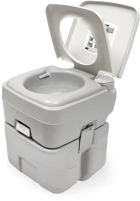 露營用馬桶 20L CHH-1020, 淺灰色, 1個