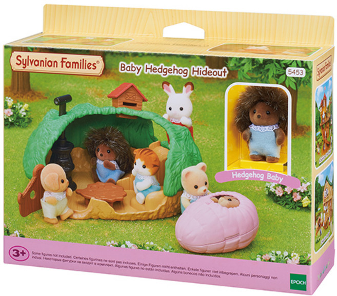 실바니안패밀리 아기 고슴도치 요람바구니 피규어세트 5453, 1세트