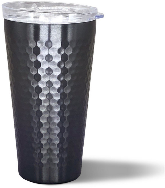 HOMART 벌집 이중 진공텀블러, 블랙, 350ml