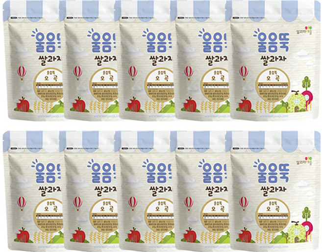 쌀과자마을 울음뚝 과자, 오곡, 10개, 30g