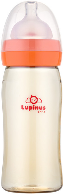루피너스 PPSU 젖병 240ml + 젖꼭지, 3단계(3~6개월), 1개