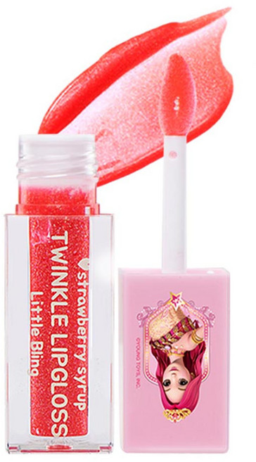 리틀블링 시크릿쥬쥬 별의여신 트윙클 립글로스 어린이 립 메이크업 3ml, 트윙클레드, 1개