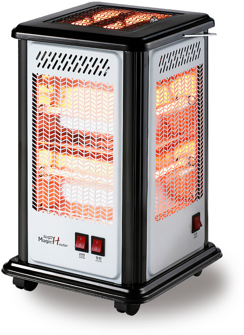 윈드피아 매직 스퀘어 히터 S2, WH-K555, 화이트 + 블랙