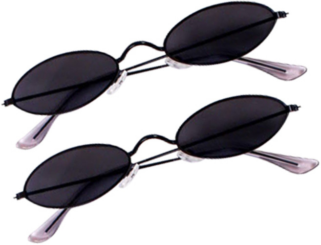 갓샵 사이파이 파티 선글라스, 블랙, 2개