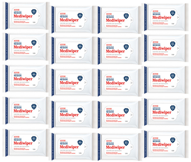 메디와이퍼 손소독 티슈 휴대형, 10개입, 20개