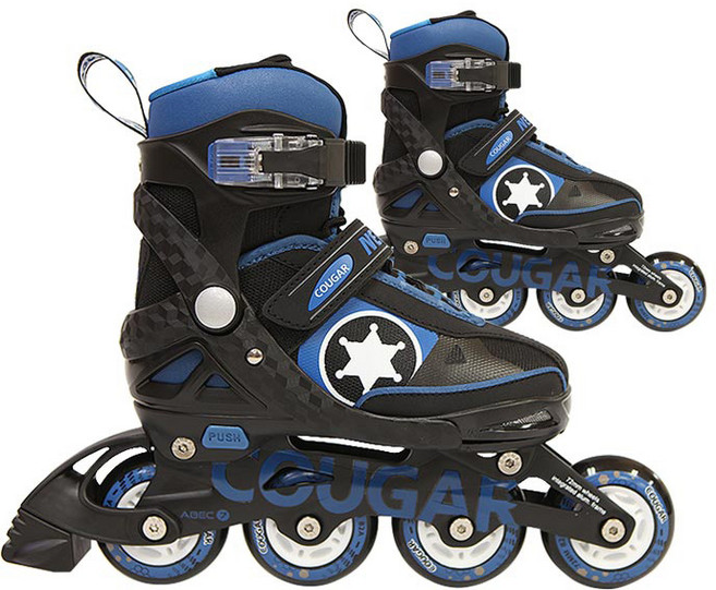 Cougar 아동용 USA 인라인스케이트, NEWYORK블루, 1개