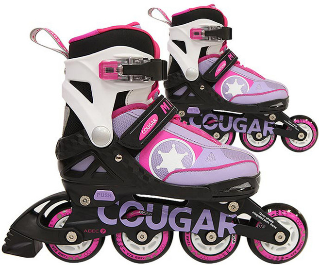 Cougar 아동용 인라인스케이트, MIAMI핑크, 1개