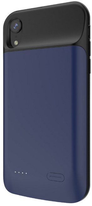 아이앤지코리아 아이폰 XR 케이스형 보조배터리 6000mAh, 다크블루, XDL-620M