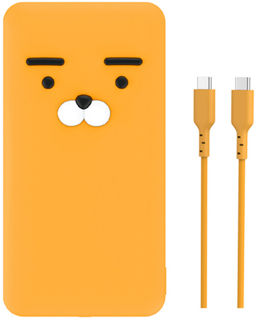 카카오프렌즈 사각 PD 보조배터리 20000mAh USB, 라이언, WPB20000_PD
