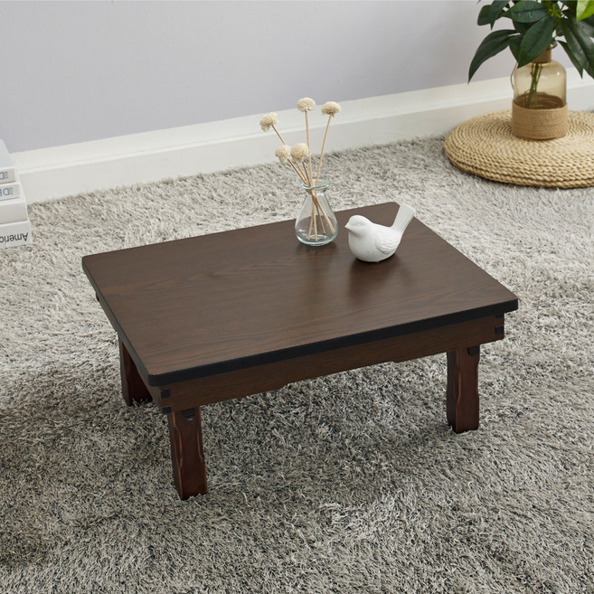 조은세상 고급엔틱 미니 찻상 510 x 390 mm, 짙은 브라운, 1개