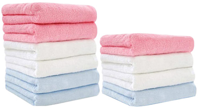 송월타월 업소용 세면타올 55g 면사, 랜덤발송, 10개