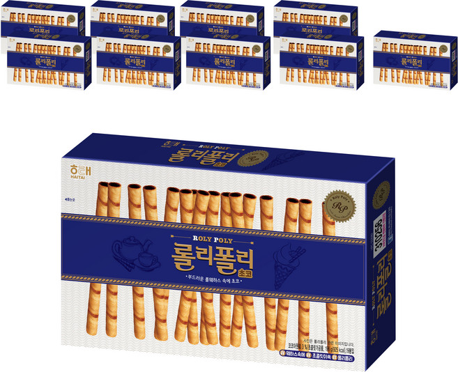 롤리폴리 초코, 196g, 10개