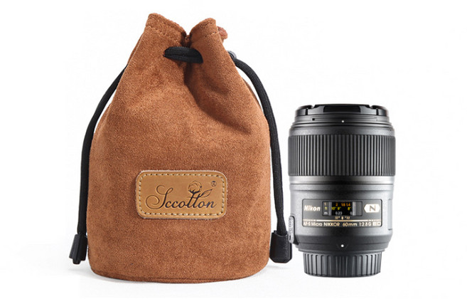 콩 K mera 충격방지 DSLR 렌즈 파우치 브라운 S, 1개