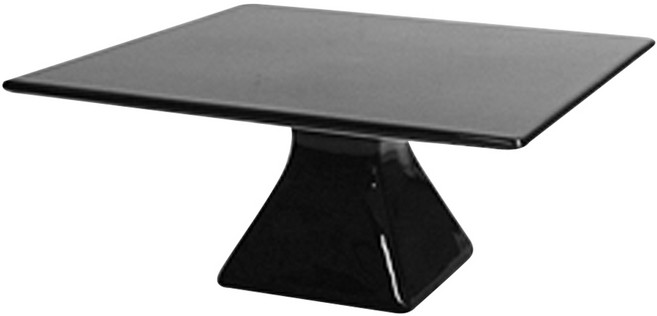 토다스 심플스퀘어 케익스탠드 중, 블랙, 1개