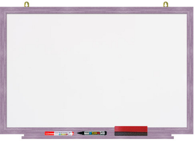 자석 화이트 보드 핑크파스텔, 나무