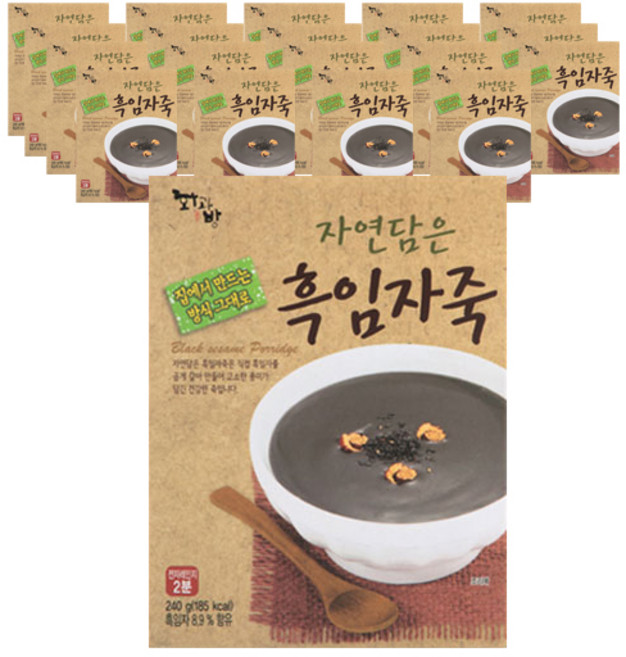 화과방 자연 담은 흑임자죽, 20개, 240g
