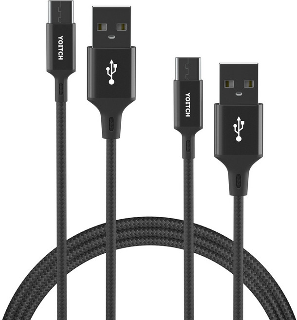 요이치 액트 c타입 고속 충전 케이블 2p 세트, 2m, 혼합색상, 1세트