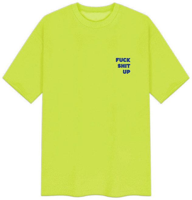 매드문 남녀공용 슬랭 타이거 오버핏 통기성 반팔 티셔츠