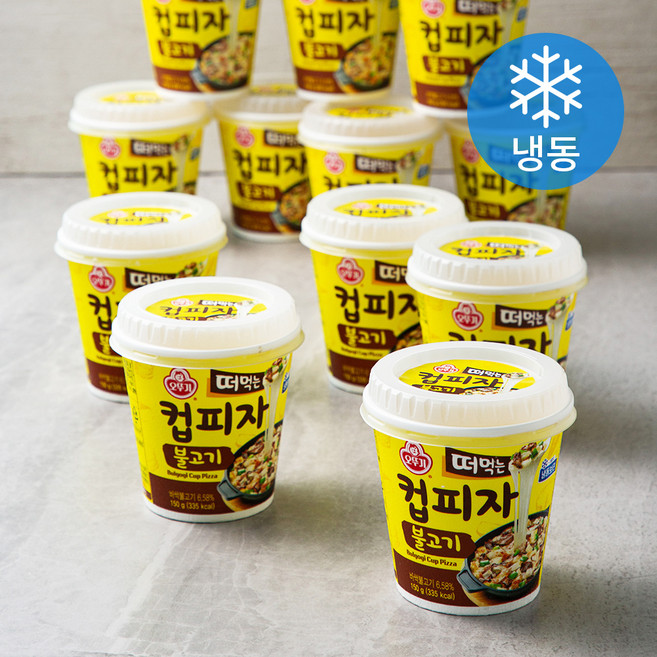 오뚜기 떠먹는 컵피자 불고기 (냉동), 150g, 1개입, 15개
