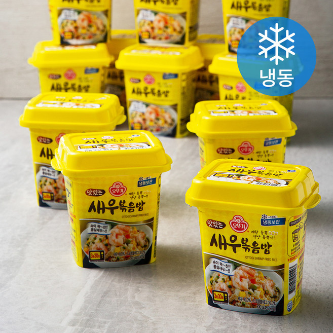 오뚜기 맛있는 새우 볶음밥 용기형 (냉동), 230g, 16개