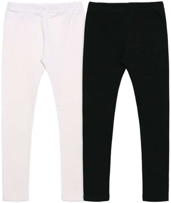 유라비 아동용 면스판 레깅스 2종 세트