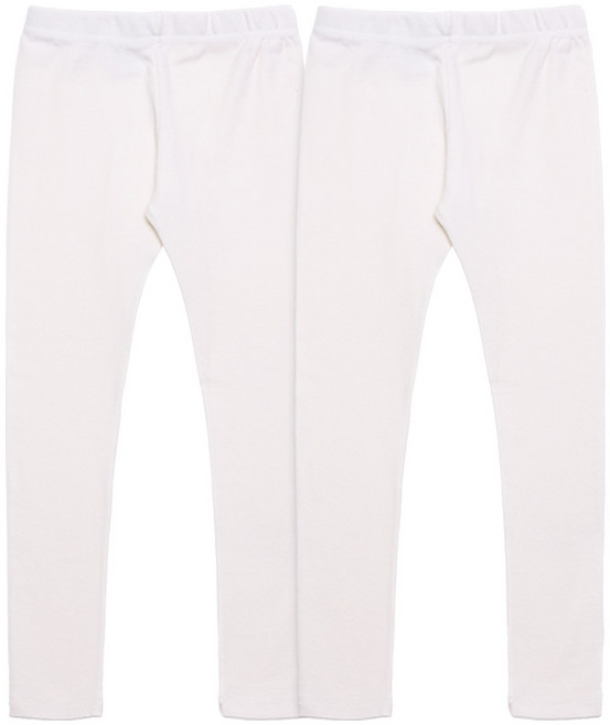 유라비 아동용 면스판 레깅스 2종 세트