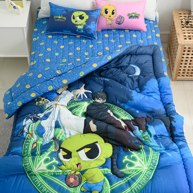 보네브 신비아파트 순면이불풀세트, 블루