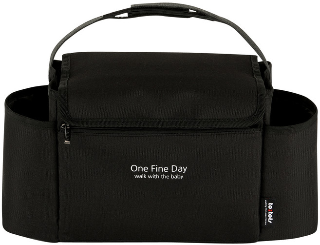 투토츠 다용도 유모차 정리함, 블랙, 1개