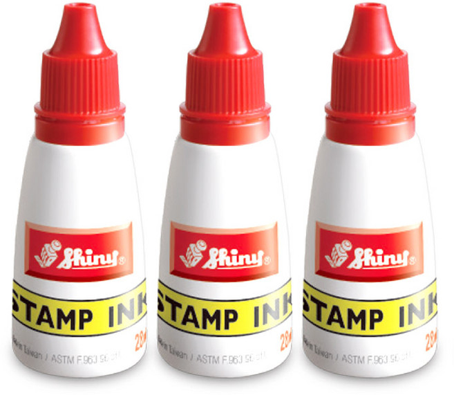 Shiny 불변잉크 3p, 적색, 28ml