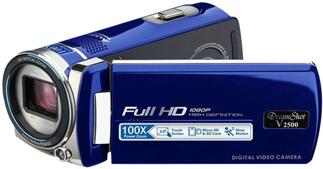 디지털 스마트 캠코더 V2500 랜덤발송 + SD메모리 32GB + 휴대용가방 + 리튬충전지 + 카드리더기, 랜덤 발송