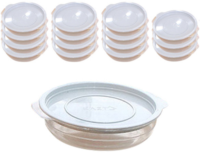 가쯔 심플쿡 냉동밥 전자렌지용기 라이트그레이 400ml, 16개, 단품
