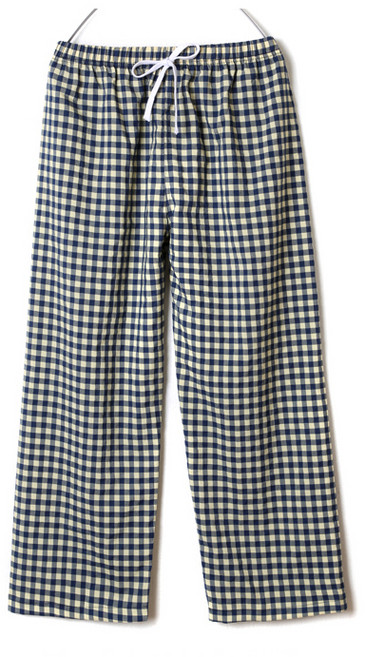 캐리루시 잔체크 선염 통기성 9부 바지