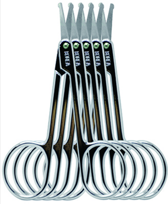 다크니스 일반 코 가위, 혼합색상, 5개