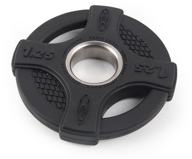 바디엑스 나세르 내츄럴 고무 바벨 중량원판 1.25kg, 1개