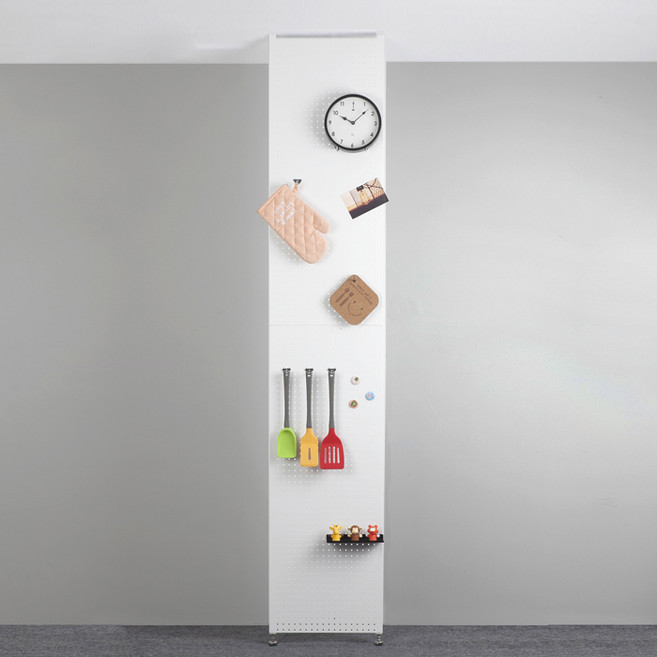 타공판 인테리어 철제파티션 40cm 결합형 110cm + 120cm, 화이트