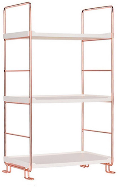 21세기트랜드 로즈 골드 프레임 미니 선반, 3단