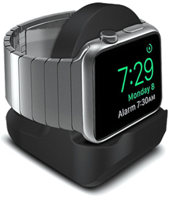 디씨네트워크 충전독 실리콘 심플 거치대, 블랙, 1개