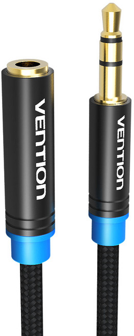 벤션 무산소 3.5mm 스테레오 AUX 연장케이블 2m, 혼합색상