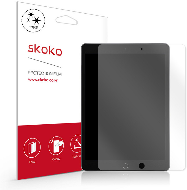 스코코 아이패드 고투명 액정보호필름, 1개