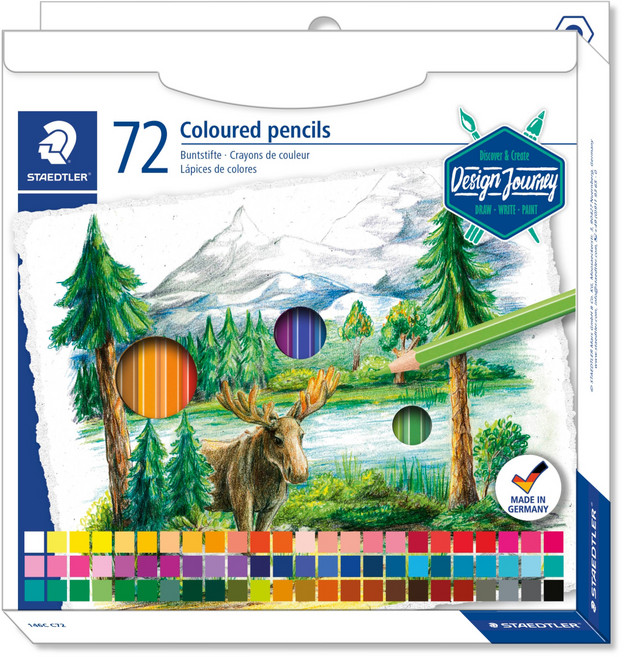 스테들러 146 육각 색연필, 72색, 1세트