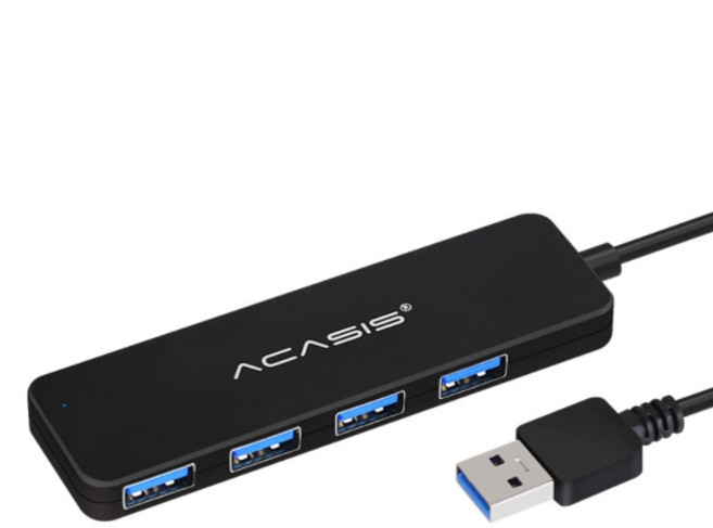 아카시스 USB 3.0 고속 충전 허브, Black, 1개