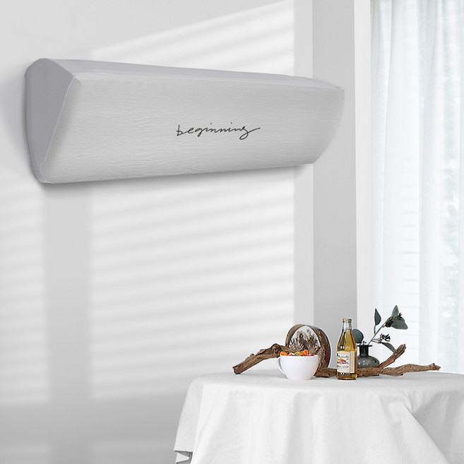 다샵 16수 워싱면 벽걸이 에어컨커버, 비기닝 그레이