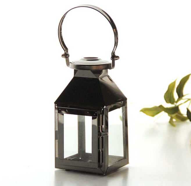리버그린 글로우 양초용 탑랜턴, 블랙
