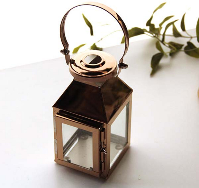 리버그린 글로우 양초용 탑랜턴, 로즈골드